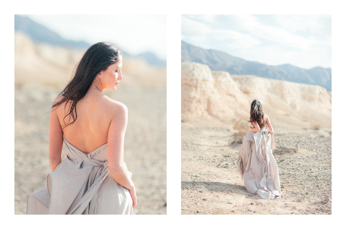 Gorgeous Las Vegas wedding elopement in the Tule Springs fossil beds.